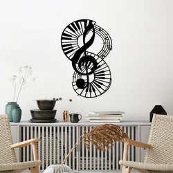Opviq Zidna dekoracija Musical 4, 46x70 cm, 1.5 mm, Crna
