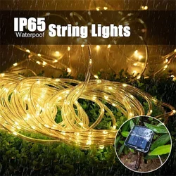 Led solarne sijalice u crevu 10m Žuta