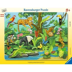 Ravensburger Deževni pragozd živali sestavljanka 11 kosov