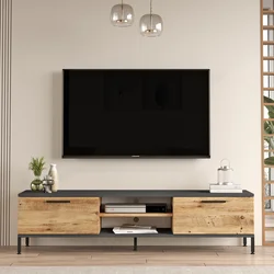 Hanah home TV Komoda Bež-Antracit