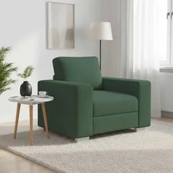 Sofa fotelja tamnozelena 100x77x82 cm korduro tkanina