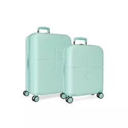 Jada Toys Komplet luksuznih potovalnih kovčkov iz ABS 70cm/55cm PEPE JEANS HIGHLIGHT Turquesa, 7689525
