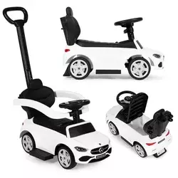 ECO TOYS Guralica Mercedes C CLASS sa interaktivnim volanom i ručkom, bela