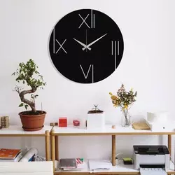 Wallity Zidni sat 48x48cm Crni