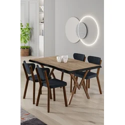 Hanah Home Trpezarijski set, 5 komada, Teget