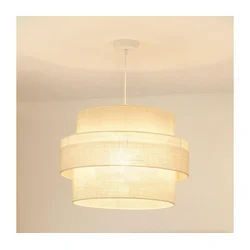Brilagi - Luster na sajli SPACE YUTE 1xE27/15W/230V prečnik 50 cm krem/bela