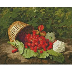Rayher. Diamantni mozaik, Basket with strawberries
