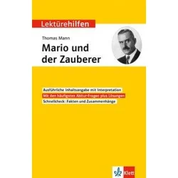 Lektürehilfen Thomas Mann, Mario und der Zauberer