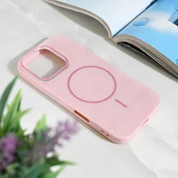 Maska za iPhone 16 Pro 6.3 Magsafe Sparkle Dust, Roze