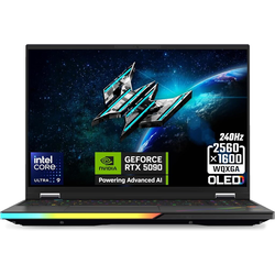 Acer Gaming laptop Predator Helios 16 AI PH16-73-92RF, Intel Core Ultra 9 275HX, 16 OLED, 240Hz, RTX5090, 64GB, 1TB + 2TB PCIe NVMe SSD, Crni