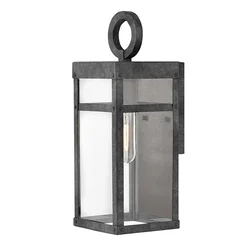 Quintiesse QN-PORTER-S-DZ - Spoljna zidna svetiljka PORTER M 1xE27/60W/230V IP44 crna