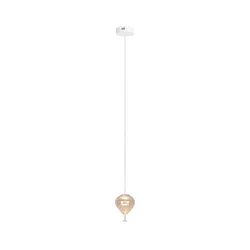 MAXLIGHT P0575 - LED luster na sajli PALLONCINI 2xLED/3W/230V prečnik 12 cm bež