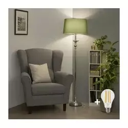 Brilagi - LED podna lampa CERIA 1xE27/60W/230V prečnik 45 cm sjajni hrom/zelena