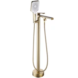 Samostoječa mešalna pipa Rea HASS BRUSH GOLD