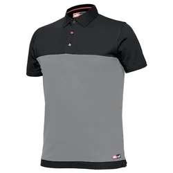 IS 08774-3XL STRETCH POLO majica kratak rukav Boja: siva/crna Veličina: 3XL