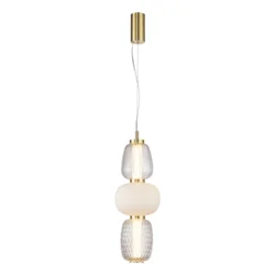 LED luster na sajli CARO LED/28W/230V zlatan