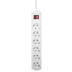 Produžni kabl sa prekidaćem 6 utičnica 2m Elco H05VV-F 3G1.5 PP/J-Y 3x1.5 - 20333