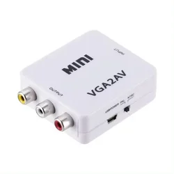 GEMBIRD Konverter VGA u AV, Mini, Beli