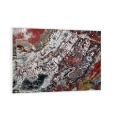 Canvas Slika na platnu Fosilizovano drvo Arizona – SAD, Sa ramom, 40 x 60 cm, Crni