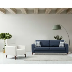 Kristal 3+1 - Anthracite, Beige AnthraciteBeige Sofa Set