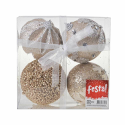 FESTA Novogodišnje kugle Special bakarne/ set 1/4