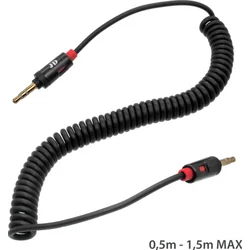 AUX kabel 2x3.5mm, črn