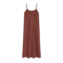 Vero Moda Poletna obleka Vira 10340738 Rjava Relaxed Fit