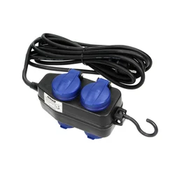 Produžni kabal H05RR-F 3x1.5mm/5m 2+2x2P+E sa kukom IP44 Orno