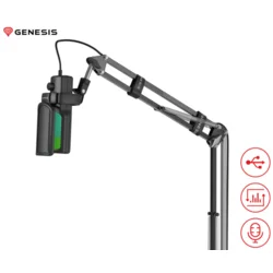 Mikrofon Genesis Radium 251 (NGM-2354) Gaming USB Arm RGB - Black
