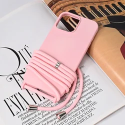 Maska za iPhone 16 Pro Max 6.9 Crossbody, Svetloroze