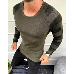 Khaki mens sweater WX1637