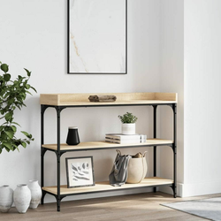 Konzolni stol s policama boja hrasta sonome 100 x 30 x 80 cm