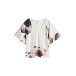 Next Bluza eozin/burgund/črna/bela