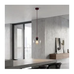 Luster na sajli COSMO 1xE14/10W/230V crvena