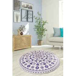 Conceptum Hypnose Tepih Venice, O100 cm, Plavo-beli