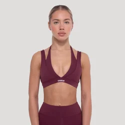 GymBeam Flow Sports Bra Wine