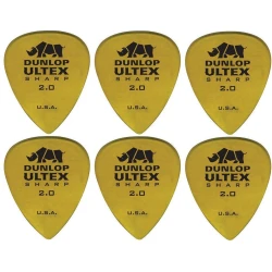 Dunlop Ultex Sharp 2mm 6 Pack