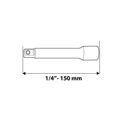 shumee 1/4 podaljšek, 150 mm
