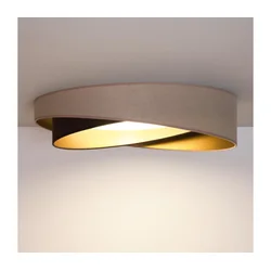 BRILAGI-LED Plafonsko svetlo VELVET TWIST LED/24W/230V 4000K prečnik 55 cm bež/braon/zlatno