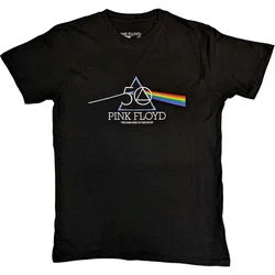 Pink Floyd Majica 50th Prism Logo Black S