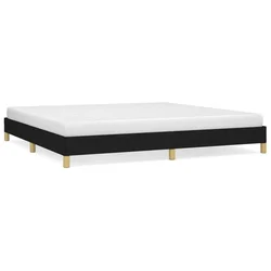 Vidaxl Posteljni okvir brez vzmetnice črn 200x200 cm blago
