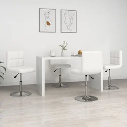 Blagovaonske stolice od umjetne kože 4 kom bijele