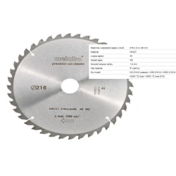 METABO KRUZNA TESTERA HW/CT 216X30-40 WZ 5