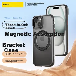 Pisen Maska za mobilni telefon iPhone 15, Crna