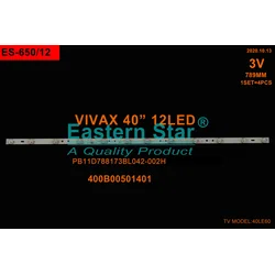 ES-650 VIVAX LED-TV 40LE60 LED TRAKE