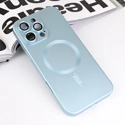 Maska za telefon iPhone 16 Pro Max CHROME, Magsafe, Plava