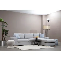 Atelier del Sofa Ugaona garnitura Loop 12 95x85x290cm Svetlosiva