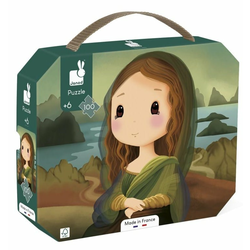 JANOD Kartonske puzzle Leonardo da Vinči, 100 delova