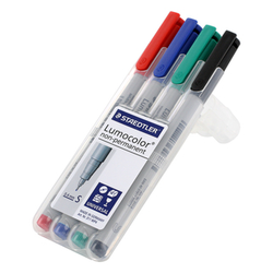 Staedtler Obstojni marker Staedtler Lumocolor Duo, 348 WP4, debljina crte 0,6 mm in 1,5 mm, 4 boje