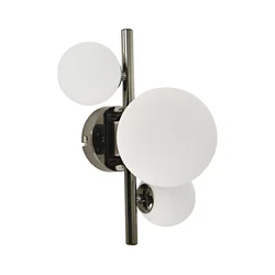 Brilagi - LED zidna svetiljka MILLA 3xG9/3W/230V crni hrom/bela